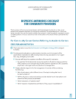 2ChecklistCommunityProviders