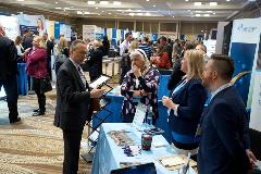 The Exhibit Hall is home to more than 70 exhibitors featuring the latest treatments, technologies, and advancements in cancer care.