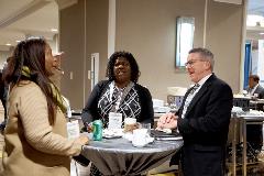 Attendees take advantage of the Exhibit Hall for a quick coffee break and some last-minute networking.