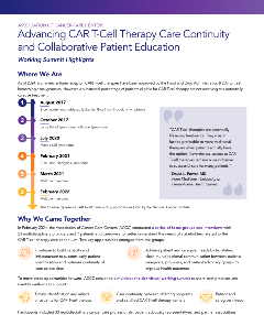 Advancing CAR T-Cell Therapy Care Continuity and Collaborative Patient Education